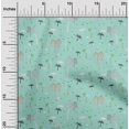 thumbnail image 1 of oneOone Cotton Silk Fabric Bird & Palm Tree Printed Fabric 1 Yard 42 Inch Wide, 1 of 4
