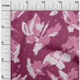thumbnail image 1 of oneOone Velvet Dark Magenta Fabric Florals Sewing Craft Projects Fabric Prints By Yard 58 Inch Wide-1IU, 1 of 1