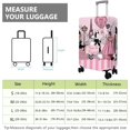 thumbnail image 3 of Travel Luggage Cover Suitcase Protector Fits 18-32 Inch Luggage Wheel Covers Patterned Travel Related Items Flower Luggage Protector Elastic Luggage Anti-scratch Suitcase Cover L, 3 of 5