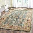 thumbnail image 2 of Safavieh Antiquity 4' X 6' Hand Tufted Wool Rug in Teal Blue and Taupe, 2 of 3