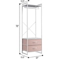 thumbnail image 4 of Support à Vêtements avec 2 Tiroirs - Commode Haute pour Garde-Robe pour Chambre, 4 of 5