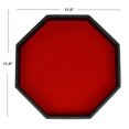 thumbnail image 3 of Fake Leather Dice Tray Octagonal Solid Simple Dice Holder Tray Table Dice Tray, 3 of 10
