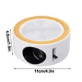 thumbnail image 3 of Sentmoon Mini Projecteur, Projecteur Portable 1080p, Projecteur de Films Extérieur Projecteur de Films pour la Maison Projecteur Vidéo à DEL, Projecteur de Films avec Interface USB et Télécommande Aubaines du Jour Liquidation Prime, 3 of 5