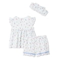 thumbnail image 2 of George Baby Girls' Three Piece Smocked Short Set, 2 of 2