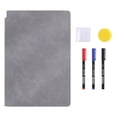 thumbnail image 1 of 1 Pcs Carnet pour Tableau Blanc Réutilisable, Petit Tableau Effaçable à Sec Portable, Comprend 1 Chiffon, 3 Marqueurs et une Effaceur pour Tableau Noir, Mini Carnets Portatifs pour Tableau Blanc, Carnet de Dessin Réutilisable, (K, 6.6x9.5 Po), 1 of 8