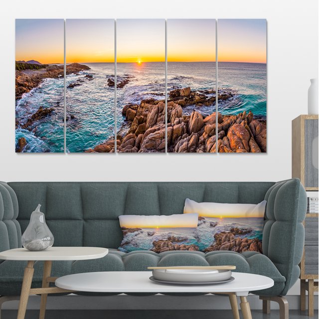 Sunrise at Freycinet NP Beach - Landscape Canvas Art Print