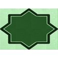 thumbnail image 1 of Ahgly Tapis Rectangulaire Lavable en Machine Intérieur Transitionnel Vert Émeraude Profond, 2 Pieds x 3 Pieds, 1 of 7