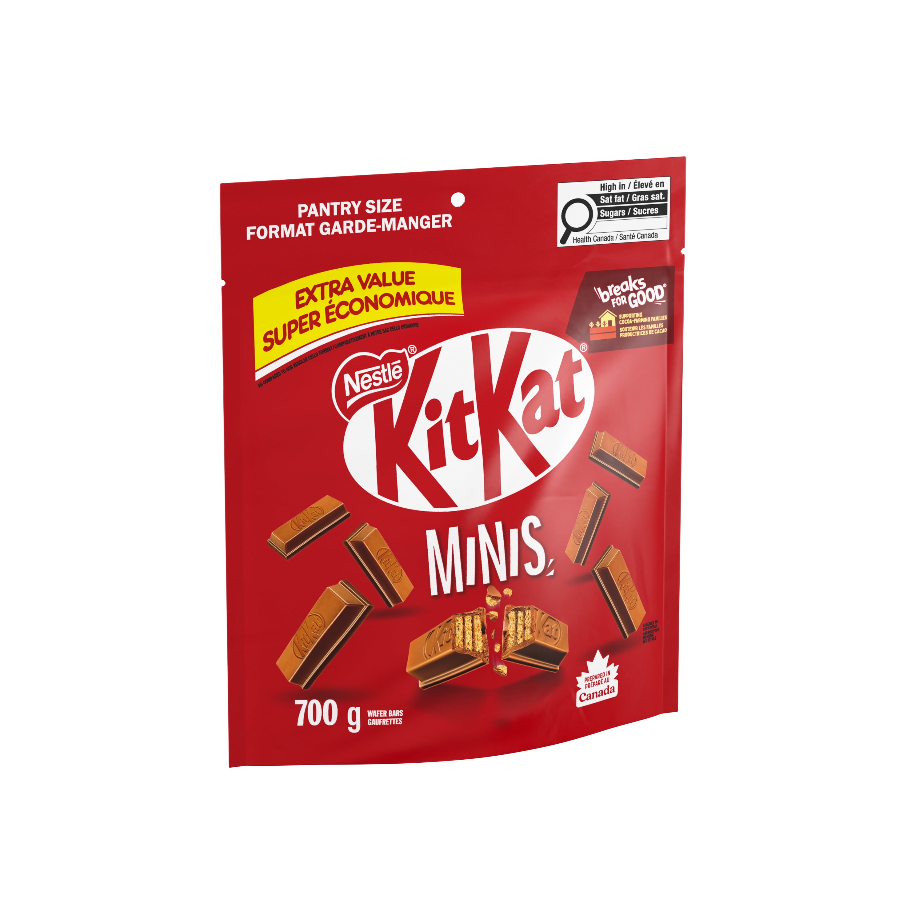 KITKAT Minis, Crisp Wafers in Smooth Milk Chocolate, Prepared in Canada