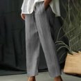 thumbnail image 2 of FNFYFH Clearance Plus Size Comfortable Ladies Linen Trousers Loose, 2 of 6