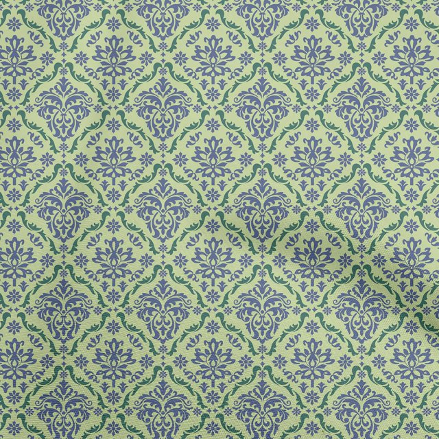 oneOone Rayon Light Green Fabric Block Craft Projects Decor Fabric Printed By The Yard 56 Inch Wide