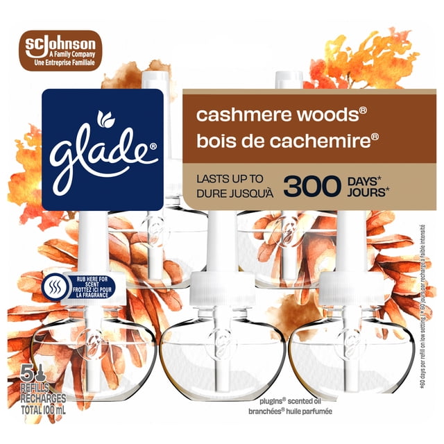 Glade PlugIns® Scented Oil 5 Refills - Cashmere Woods