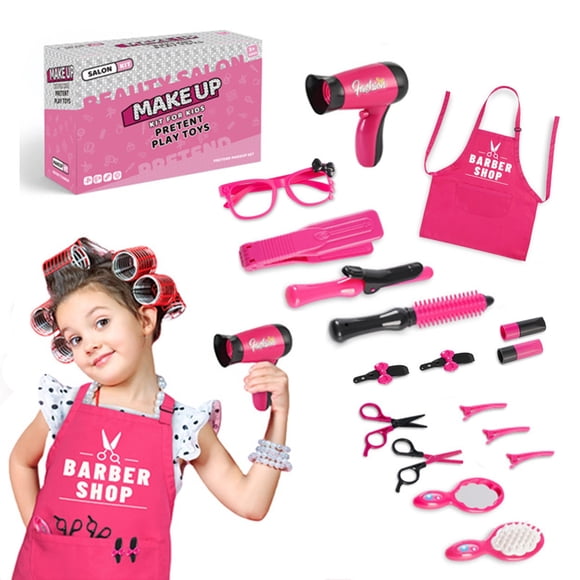 Children Play House Hairdressing Toys Set, Girl Jewelry Handbag Barber Store Combing Set, Boys And Girls Educational Toys Gifts