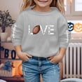 thumbnail image 2 of PMVFHDE Liquidation Chandails en Molleton Enfants Garçon Fille Unisexe Manches Longues Chandail en Molleton Doux Graphique Enfants Mignon Col Rond Pulls Haut Vêtements pour Filles Gris,140, 2 of 3