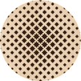 thumbnail image 1 of Ahgly Company Tapis Rond Lavable en Machine Intérieur Transitionnel Marron Sienne, 7 Pieds Rond, 1 of 7