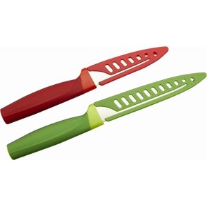 Couteau de préparation de nourriture Jacent: 1 Couteau d'analyse & 1 Couteau utilitaire avec couvercles à lame