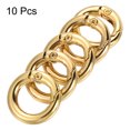 thumbnail image 3 of Unique Bargains Gold Zinc Alloy Spring Gate O Ring Snap Clip Buckle 10 Pack, 3 of 5