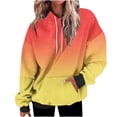thumbnail image 1 of Besolor Oversized Sweatshirt for Women Fall Plus Size Long Sleeve Gradient Color Hoodies Baggy Clothes for Ladies, 1 of 7