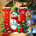 thumbnail image 3 of Bdday 26 Letters Christmas Tree Decoration Pendant Christmas Tree Ornaments Personalized DIY Christmas Ornaments Christmas Decoration Xmas Tree Hanging Decor Feature, 3 of 4