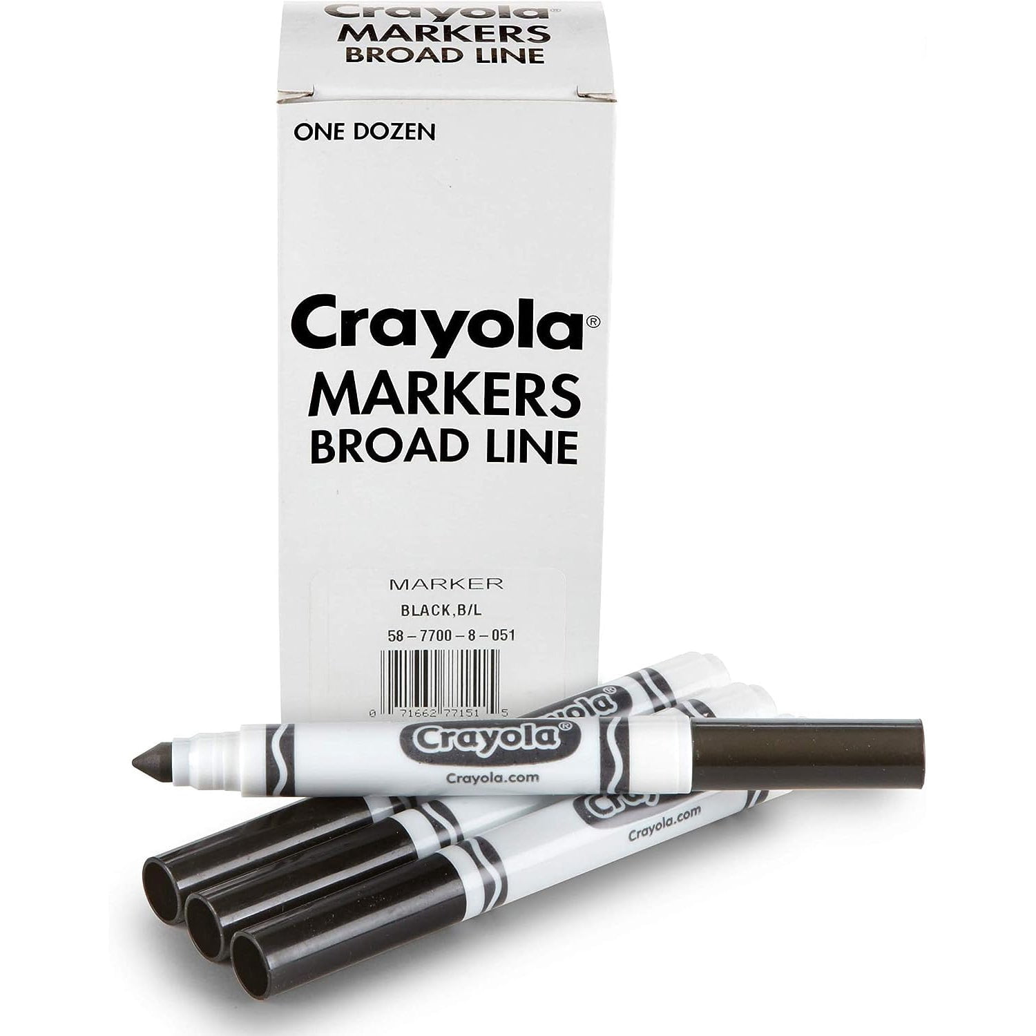 Crayola Broad Line Markers - Black 12ct