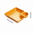 thumbnail image 3 of Todaioua Assiette à Dumplings Style Japonais avec Plateau à Trempette, Plat de Service en Plastique Réutilisable pour Sushi, Assiette à Compartiments Divisés pour Collations hors-D'œuvre, Vaisselle de Fête Style Bento pour la Maison, la Cuisine et la Salle à Manger, 3 of 6