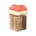 thumbnail image 2 of Chmadoxn 5 In 1 Spice Container And Pepper Shaker Transparent Seasoning Shaker Can Filter Lumps Spice Jars For Home Restaurant Kitchen Cooking Steak BBQ seasoning boxes, 2 of 6