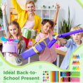 thumbnail image 5 of Back to School Supply Kit, 48 Pcs School Classroom Backpack Essentials, School Supplies Set with Pencil Pouches, Plastic Rulers, Safety Scissors, and Pencil Sharpeners, 5 of 5