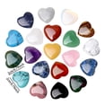 thumbnail image 3 of Natural Crystal Heart Shape Ornaments Set - Gemstone Art Collection, 3 of 5