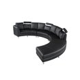 thumbnail image 4 of Velago ROSSINI Sofa sectionnel circulaire moderne en cuir véritable, 4 of 5
