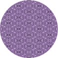 thumbnail image 1 of Ahgly Tapis Rond Lavable en Machine Intérieur Transitionnel Iris Violet, 4 Pieds Rond, 1 of 7