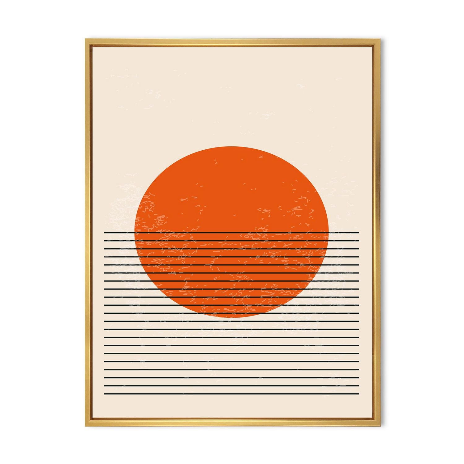Designart Minimal Geometric Compostions Of Elementary Forms XIII FLOAT FRAME WALL ART