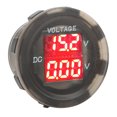thumbnail image 3 of Car Dual Voltage Gauge, LED Car Voltmeter ABS Waterproof Dustproof 12-24V  for Vehicles, 3 of 8
