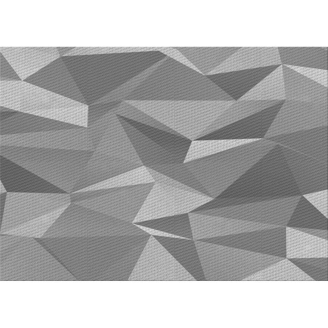 Ahgly Tapis Rectangulaire Lavable en Machine Intérieur Transitionnel Gris Foncé, 5 Pieds x 7 Pieds