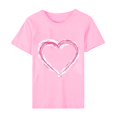 thumbnail image 4 of Pisexur Valentines Day T-shirt Top T-shirt à Manches Courtes Imprimé Amour de la Saint-Valentin pour Femmes Haut à Manches Courtes Col Rond Haut/chemise, 4 of 5