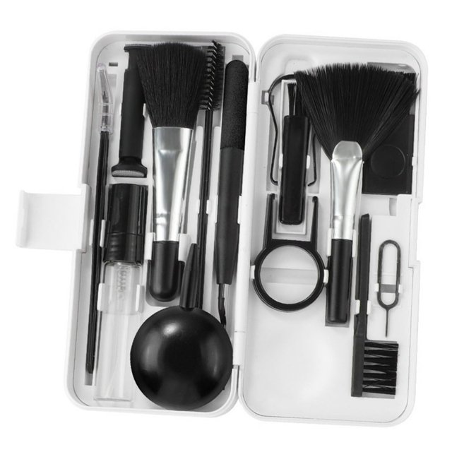 CUITING 18 in 1 Electronics Cleaner Kit Portable Multifunctional Deep Cleaning Tools with Cleaning Pen Brush for Wireless Bluetooth Earphones Phone Screen Camera