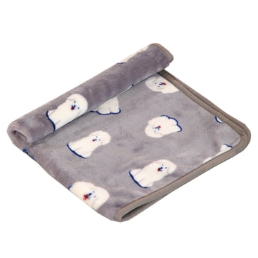 SLYNSHome Dog Blankets for Small Dogs,Puppy Fleece Blanket with Printing Pet Blanket Soft Warm Sleep Mat for Dog,Puppies,Cat,Kitten - L - 19.6x27.5 inch