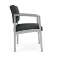 thumbnail image 4 of Lenox Fauteuil d'Appoint Surdimensionné en Acier pour Réception / Acier Argenté / Gris Foncé, 4 of 5