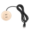 thumbnail image 2 of Ports de Charge USB Doubles, Prise de Charge USB Polyvalente pour Sofa, Protection de Charge avec Circuit pour la Maison, Or, 2 of 8