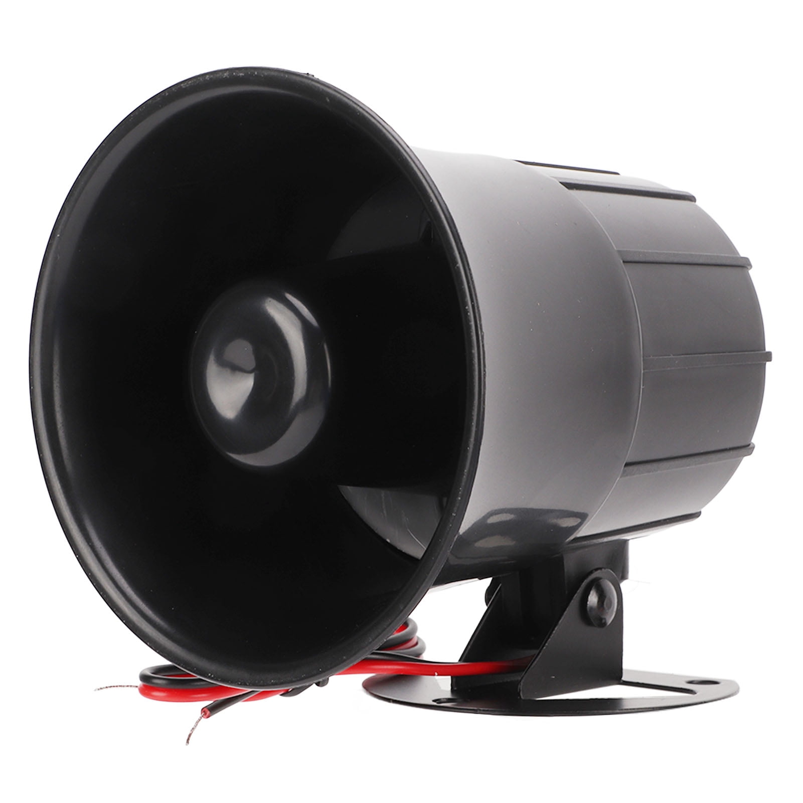 Wire Alarm Siren With Bracket, ABS Outdoor Alarm Horn 15W 60° Adjustable 110dB For Home Security For Elevator