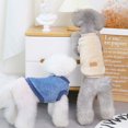 thumbnail image 3 of Trayknick Pet Sweater Solid Color Keep Warmth Skin-friendly Pet Dogs Fleece Sweatshirt Costume for Winter Khaki, 3 of 13