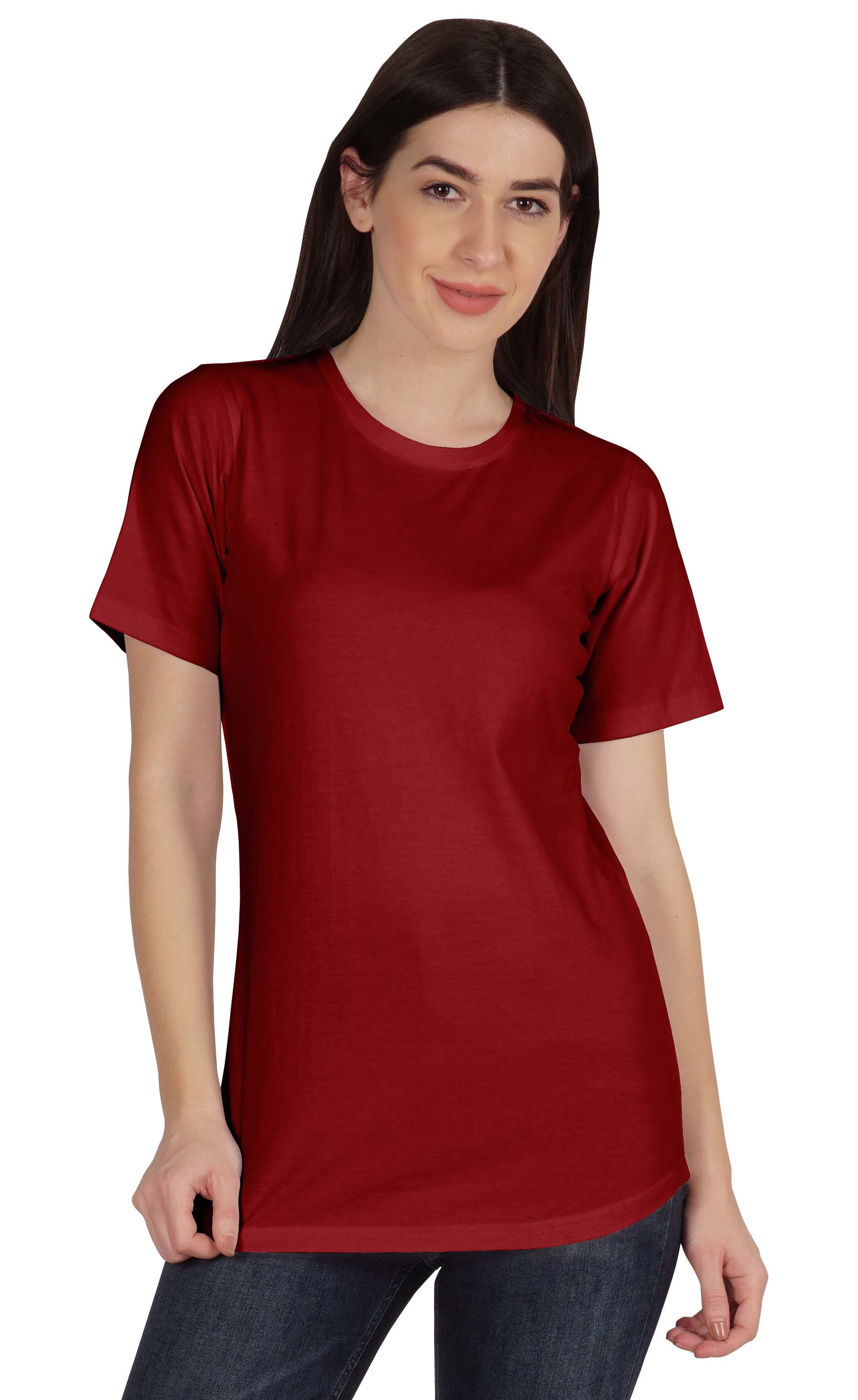 Inkmeso Womens Basic Crewneck Tshirt Short Sleeve Regular Fit Long Tee Workout Top