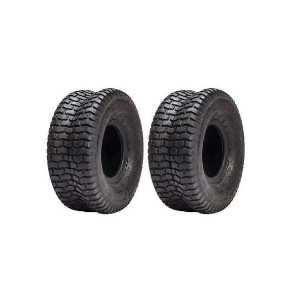 Set of 2 15X6.00-6 Turf Tires Garden Tractor Riding Lawn Mower