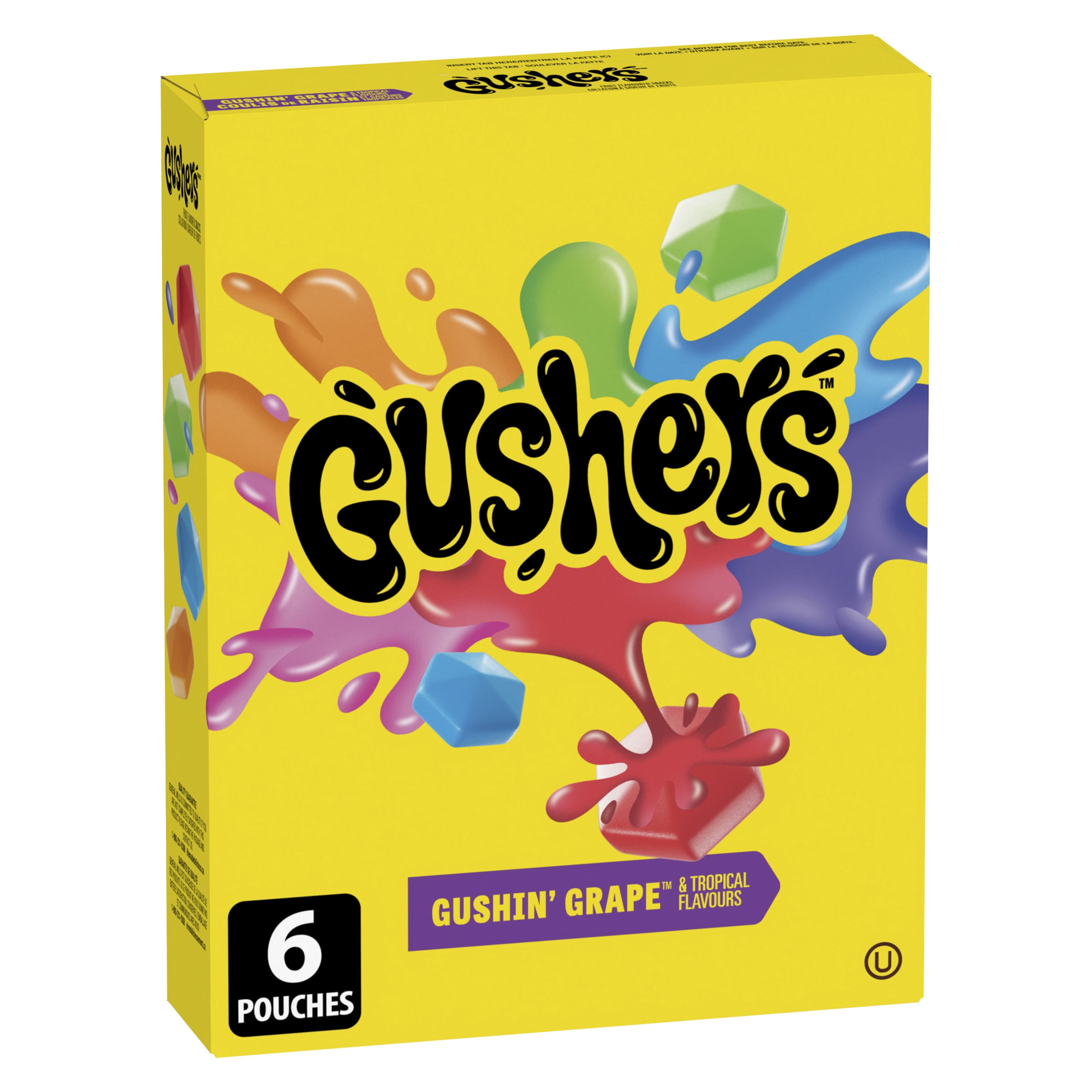 Fruit Gushers by Betty Crocker Gluten Free Gushin' Grape and Tropical Flavours