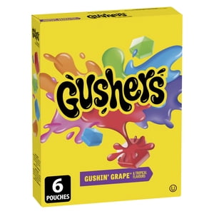 Fruit Gushers by Betty Crocker Gluten Free Gushin' Grape and Tropical Flavours