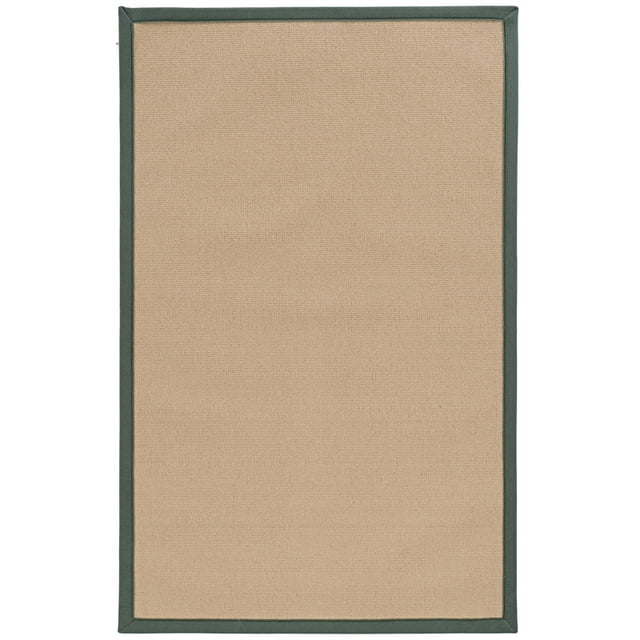 Linon Athena Tapis en Laine Tufté à la Machine 5'x8' en Sisal et Vert