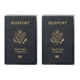 thumbnail image 2 of Ensemble de 2 Porte-Couvercle de Passeport en Vinyle Plastique Transparent Robuste pour Voyage Fabriqué aux É.-U., 2 of 4