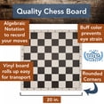 thumbnail image 2 of WE Games Travel Tournament Chess Set, 20 inch Roll Up Vinyl Chess Board with Storage Bag, 2 of 11