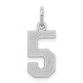 thumbnail image 1 of Pendentif Breloque en Argent Sterling 925 Numéro 5, 1 of 6