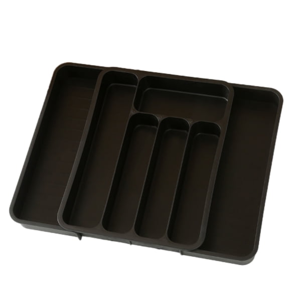 Silverware Tray for Drawer, 7-Compartment Expandable Cutlery Organizer for Kitchen Utensils and Tools