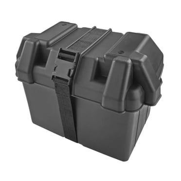 Blue Dog Marine Boat Battery Box 24M avec sangle de montage - 14" x 9" x 10,5"