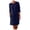 Blue-d, variant on 2025 Ladies Summer Comfortable Loose Womens Short Sleeve Dresses Casual Solid Color Short Sleeve Teenager Casual Dresses Long Dress